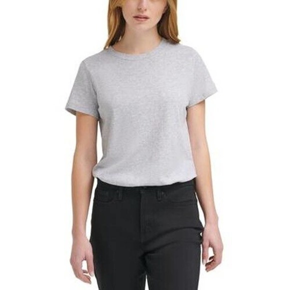 Calvin Klein Tops - 𝅺JR559 Calvin Klein Jeans Gray :Logo Sleeve T-Shirt Bodysuit Size XL